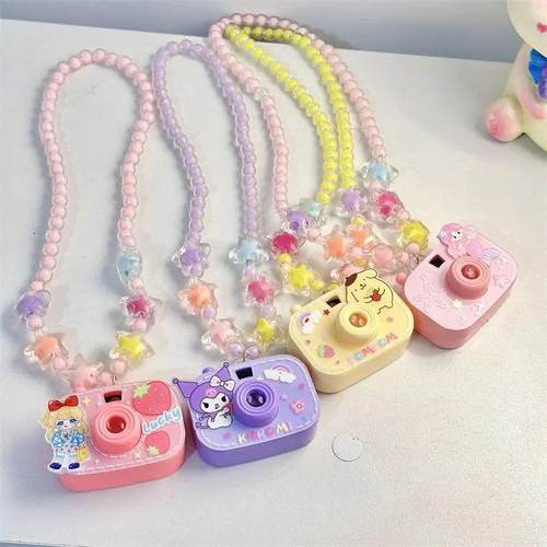 三丽鸥儿童迷你投影项链照相机小