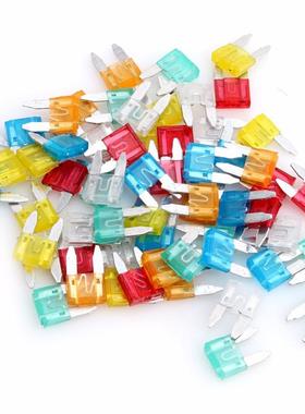 跨境60/120pcs袋装汽车小号插式保险片方形贴片热过载插片5-30AMP