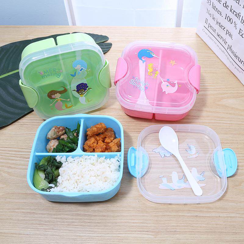 饭盒便当分格家用轻食健身学生餐盒上班族双层微波炉专用简约