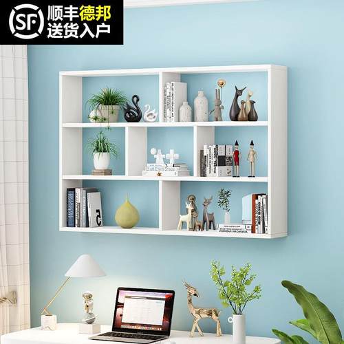储实木收书架墙置物架壁挂纳物010上挂墙书柜墙面墙壁柜子壁挂式