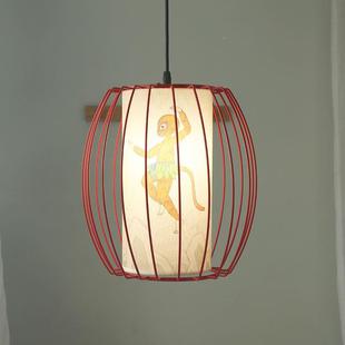 49皮卧餐厅吊灯儿童中房吊灯室灯创意灯酒店工 大闹天宫式 羊MD