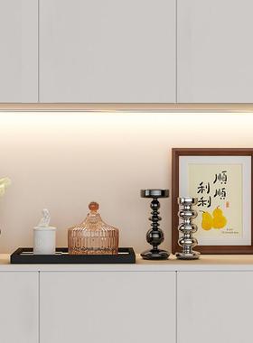 创意玄关柜KIH摆设家居饰品客餐边柜酒柜高厅级门感小众进软装摆