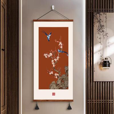 NOR喜枝入口装饰新中风入廊口画门挂画国红意好走走廊壁画