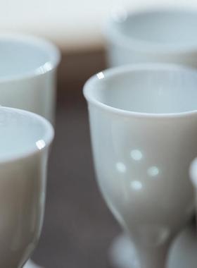 玉柏玲白珑景德镇酒杯套装2205分H0611新款玲珑陶瓷白酒酒器酒盅