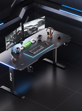 傲风 A4单桌【毫米级升降进口实木芯】升降电竞桌 电脑桌AFA403