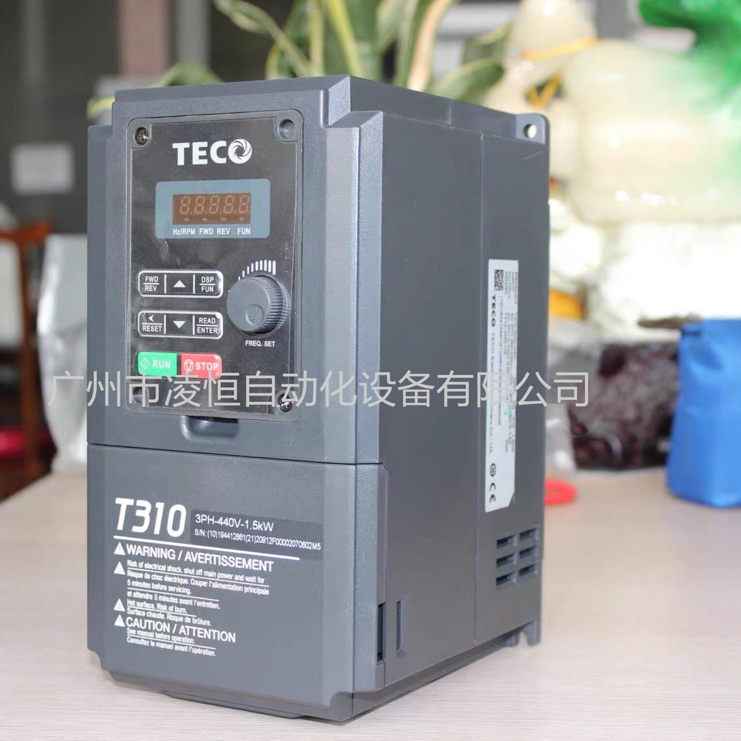 TECO东元变频器T310-4001-H3C三相380V0.75KW 直营变频式