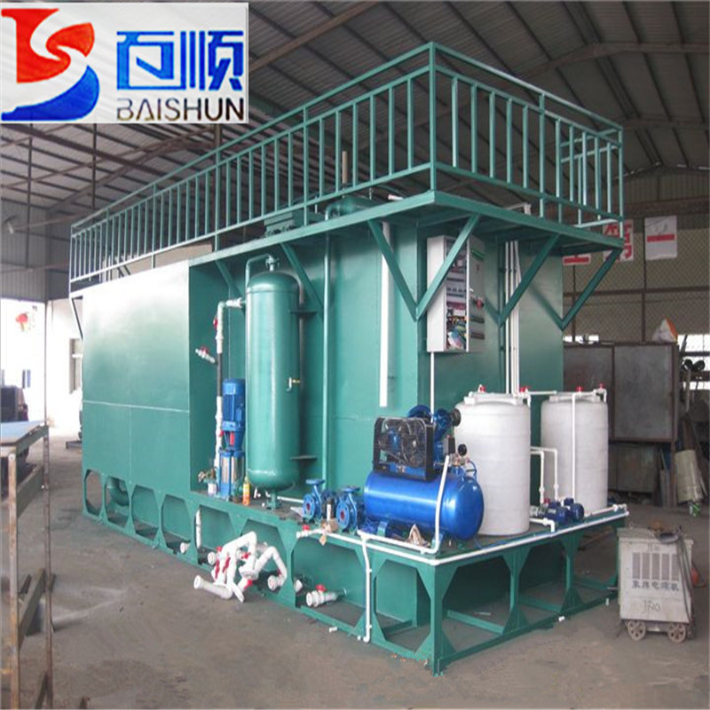 印染厂调料污水处理设备溶气气泡气浮机专业制造百顺高效节能