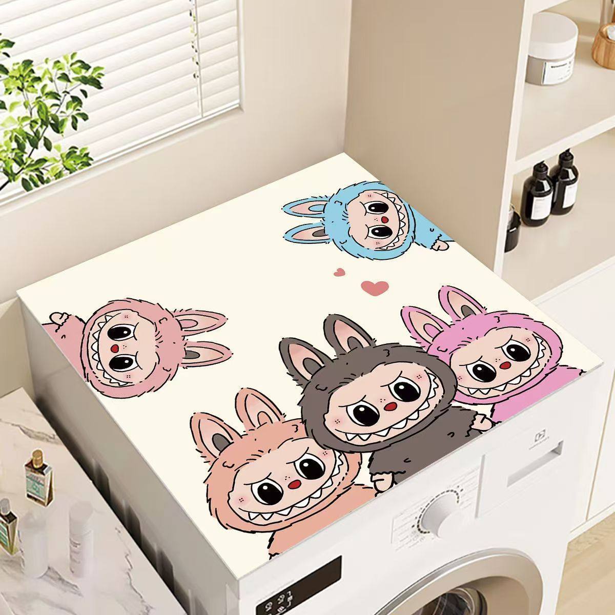 2025新款滚筒洗衣机硅藻泥台面保护垫家用防水防晒冰箱防尘罩盖巾