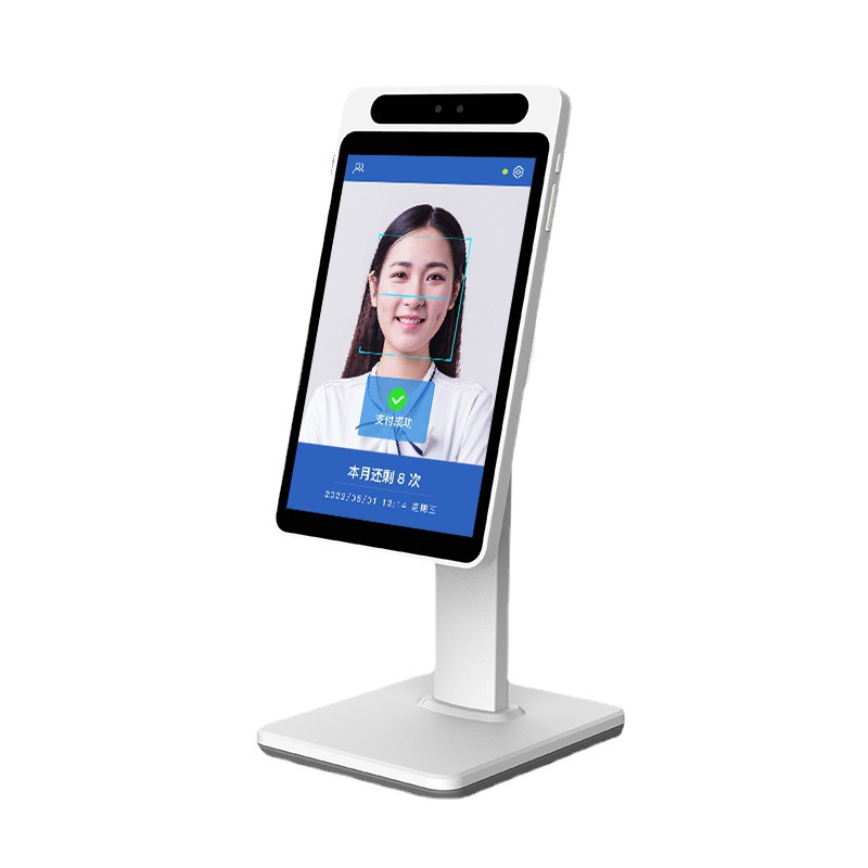 天波厂家直销单屏支付宝食堂刷脸扣费机C10 饭堂智慧团餐会员识别