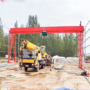 客户要求设计一台室内龙门吊20吨跨度28.5米轨道长度70米安装完成