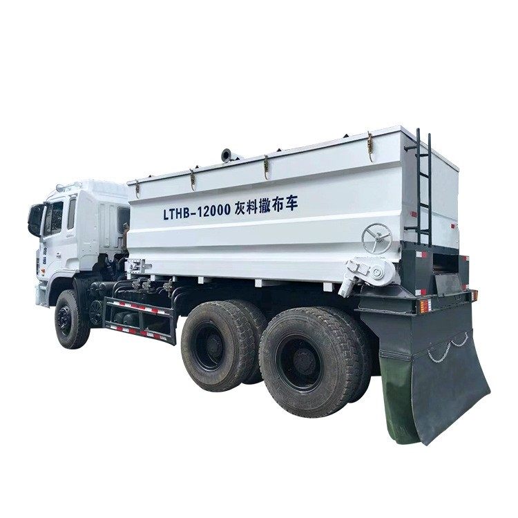 施工道路铺撒灰料白灰水泥灰撒布车 拖拉机牵引式铺撒车