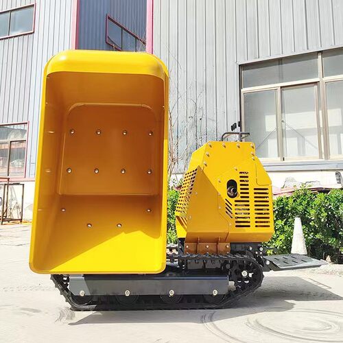 新款履带旋转翻斗运输车 农用砂浆搬运车 工程用翻斗旋转小货车