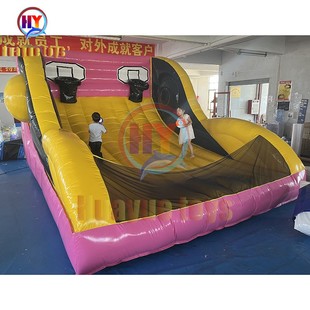 充气篮球框篮球充气投篮机 气模充气足球场足球门竞技充气篮球架