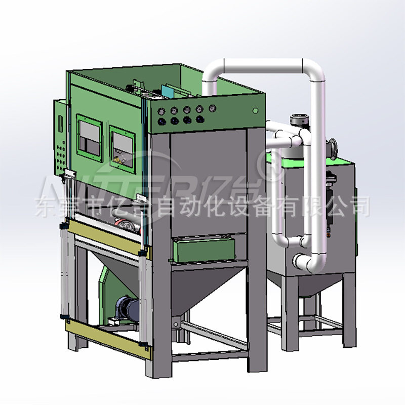 圆形圆柱类工件表面硬度除锈和消除应力自动滚轴式喷砂机定做防锈