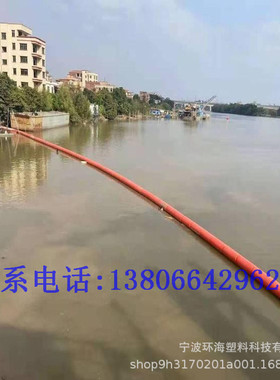 电站水渠拦截白色泡沫拦截浮漂 水库取水口拦污栅浮筒 水上拦截排