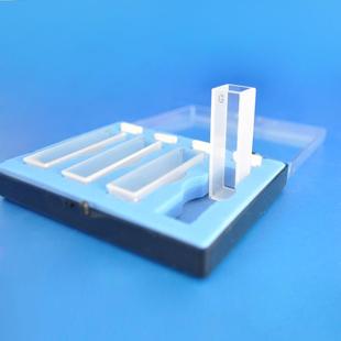 烧结熔融一体 10mm 4只装 海门实验 带盖 玻璃比色皿751 盒装 722