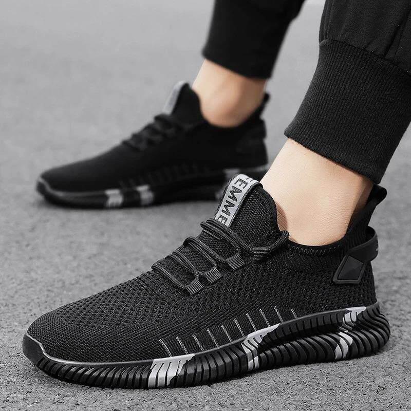 培尼名品2飞织潮男鞋透气运动休闲百搭跑步男士软底上班跑步训