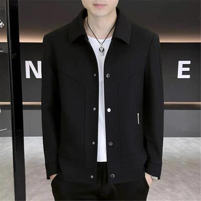 徒徒Jine秋季高级感休闲男L士夹克外套纯色百搭男装时S尚上衣外套