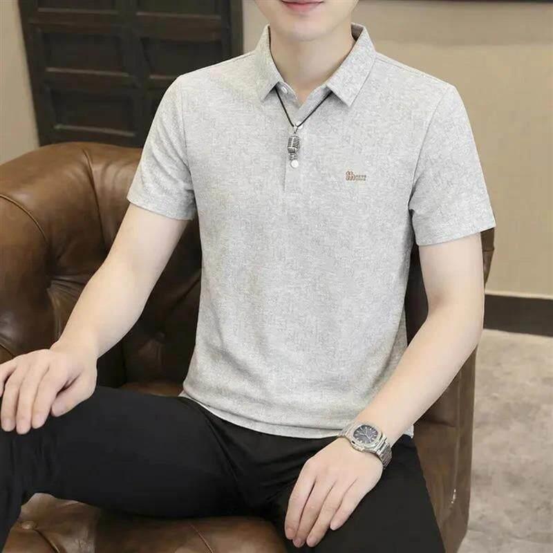 沭翊卓百货店2轻奢男士Polo衫商务休闲夏潮流百搭短袖t恤翻领商务