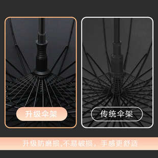 自动藤木柄长柄雨伞大号盾牌开关加大加固加厚抗风暴雨专用伞男士