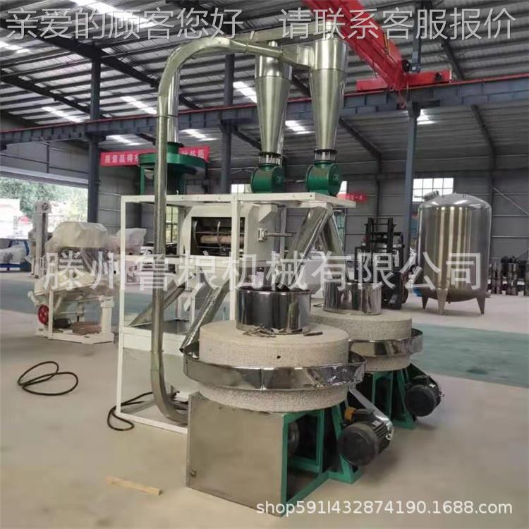 小米大豆磨粉机 石磨磨面机全自动石碾子面粉机