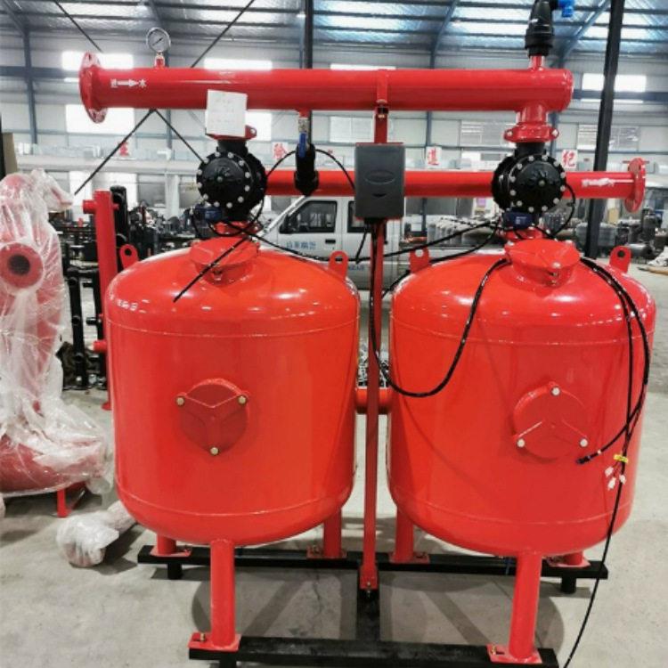 石英砂过滤器农业滴灌井水河水智能反冲洗过滤器自动沙石过滤器
