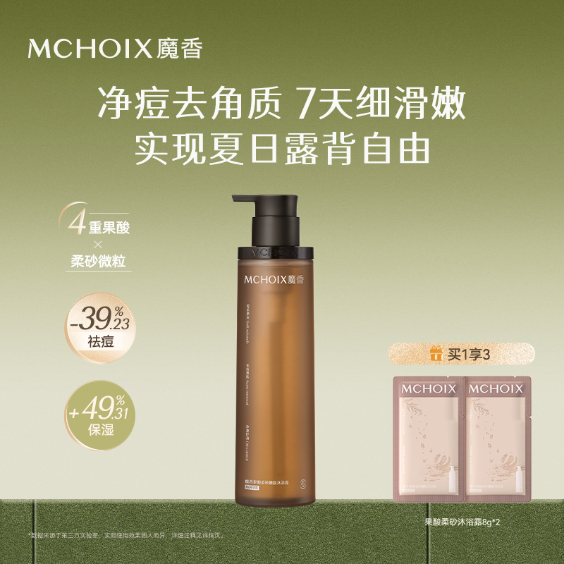 魔香果酸控油祛痘沐浴露持久留香
