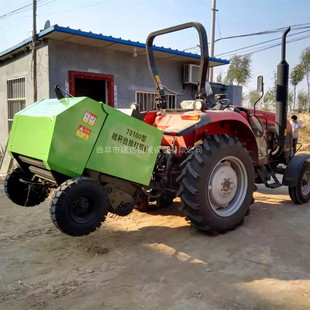 建达牌圆捆打捆机 场上作业秸秆打包机 秸秆禁烧打捆机
