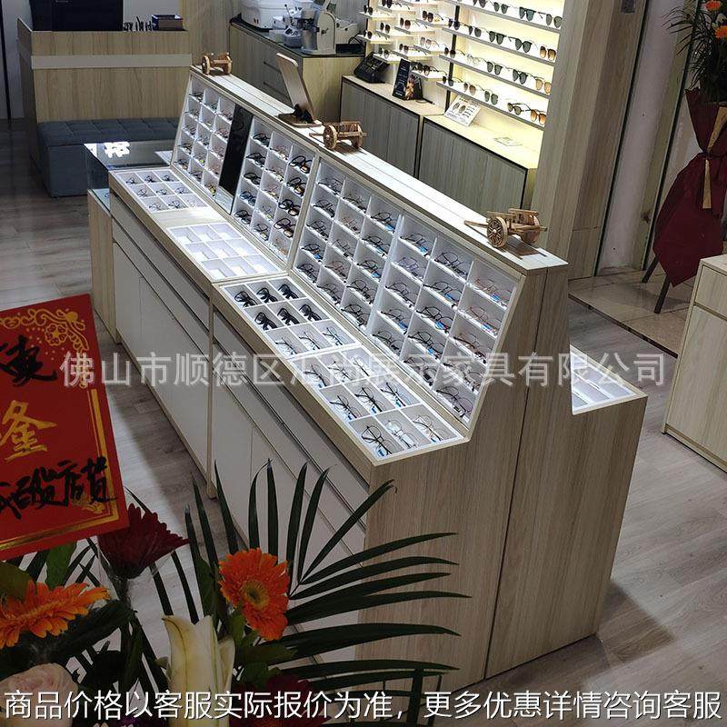 眼镜店多层展示柜货架 太阳镜近视陈列柜 烤漆展柜宝岛眼镜柜台