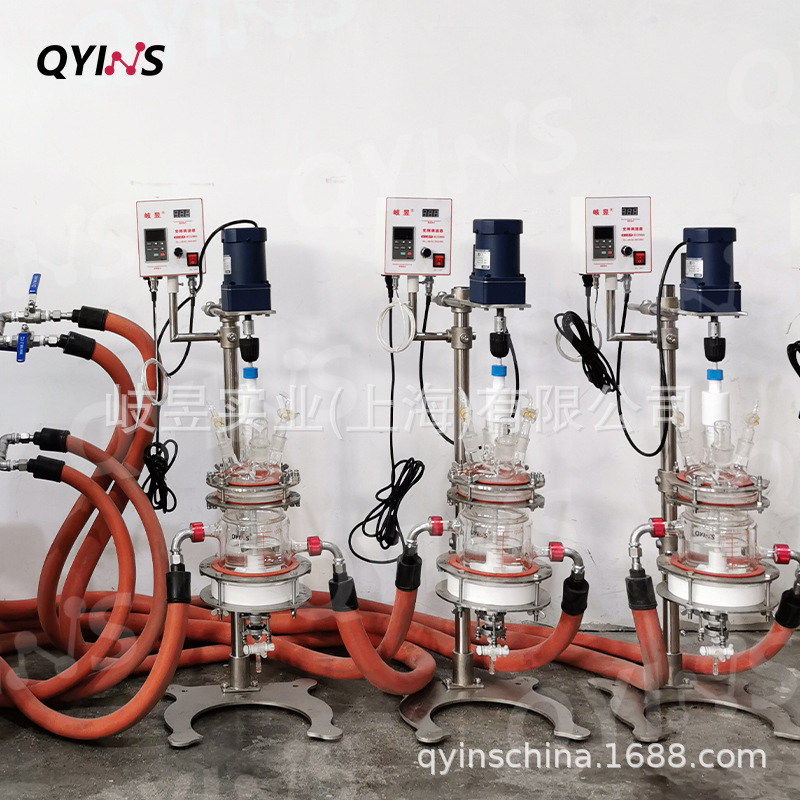 厂家定制控温精准固液分离搅拌结晶过滤实验室用固相合成反应釜