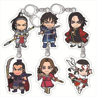 KINGDOM 战臣 战国英雄 亚克力钥匙扣 李信 王贲 嬴政亚克力挂件