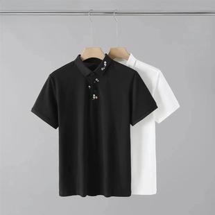 修身 合诚优品a臻选夏领口花卉刺绣POLO衫 男士 时尚 休闲透YM气短袖