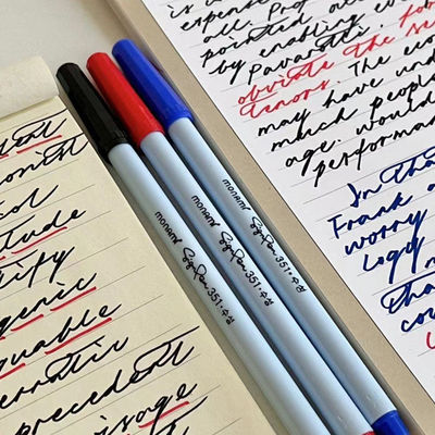 韩国文具monami慕娜美351记号笔