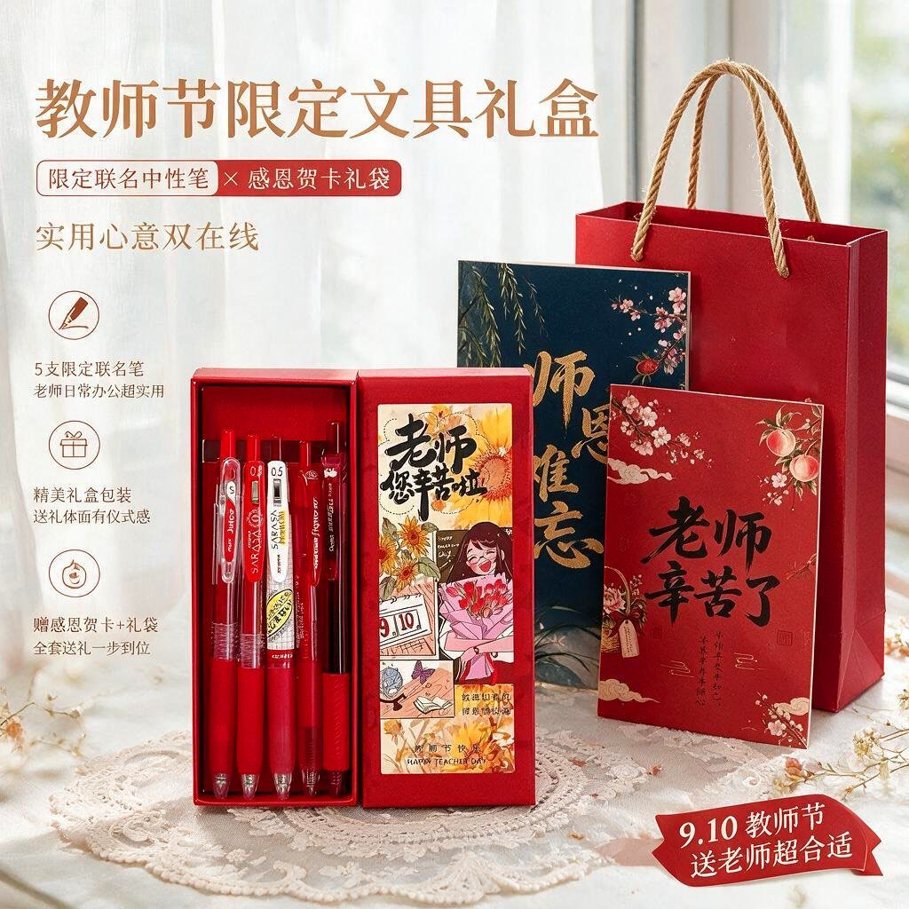 ZEBRA斑马红笔礼盒装教师节送礼