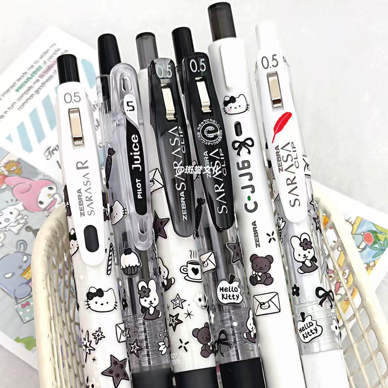 日本ZEBRA斑马呆萌Kt猫中性笔限定少女日系ins学生刷题可爱