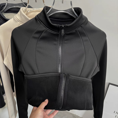 秋冬显瘦修身保暖加绒运动外套女