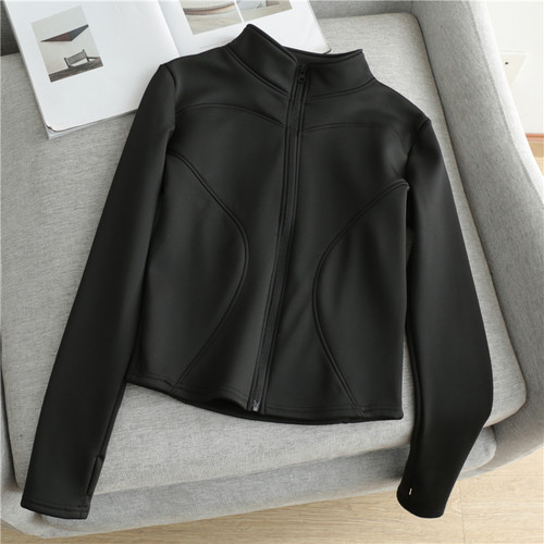 秋冬季显瘦修身保暖加绒外套女