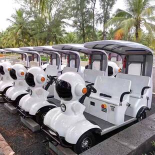 旅游景区代步车观光车景区代步车四轮锂电小机器人4座电动观光车