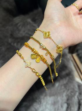 【金风轻舞】沙金镂空系列小搭子手链高颜值轻奢个性高级感时尚女