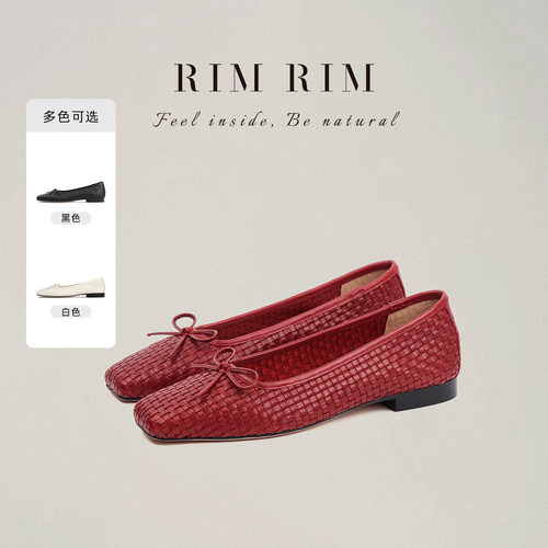 RIMRIM法式蝴蝶结平底单鞋女