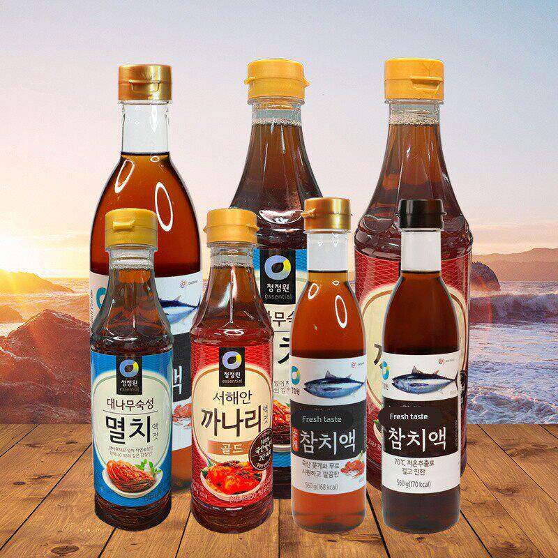 韩国进口清净园鱼露金枪鱼露韩式泡菜调味汁银鱼露酱油海鲜调味料