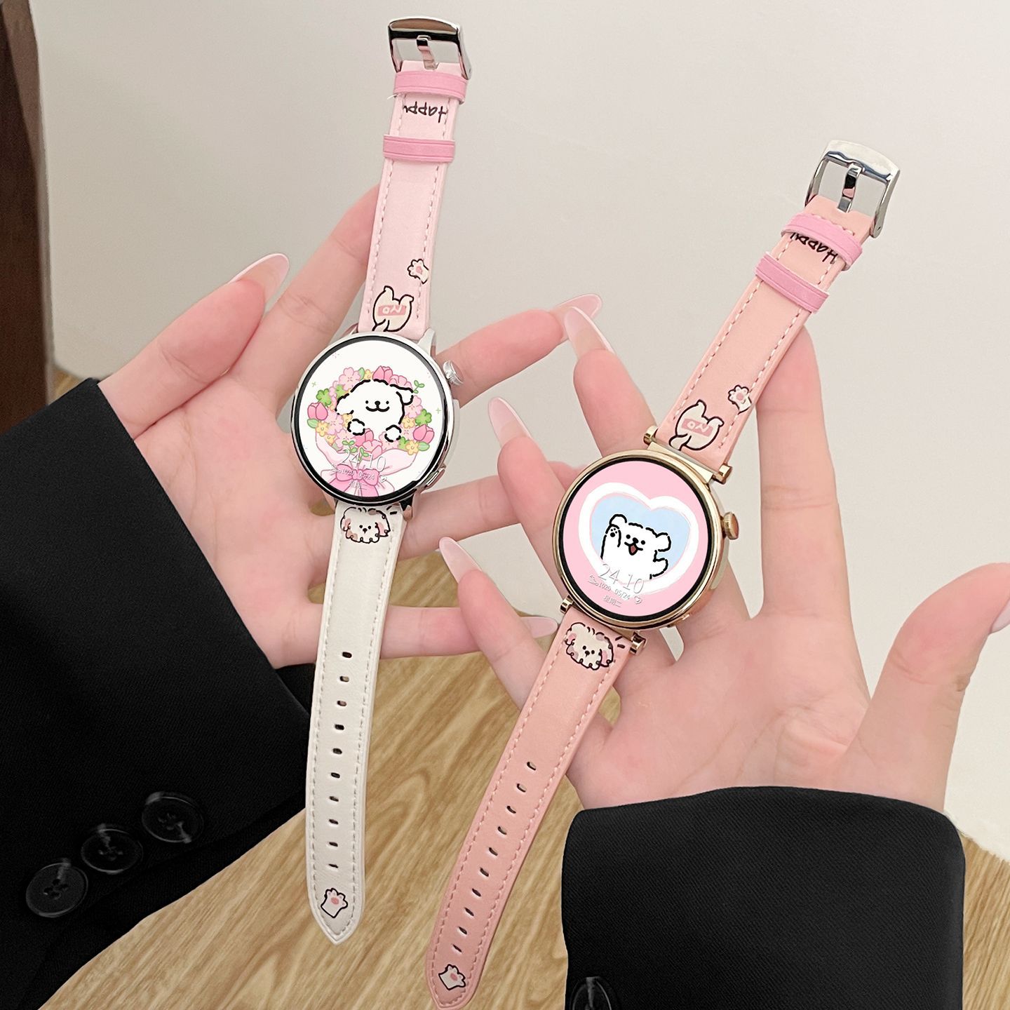 思雅图华为gt6/41mm印花小狗表带