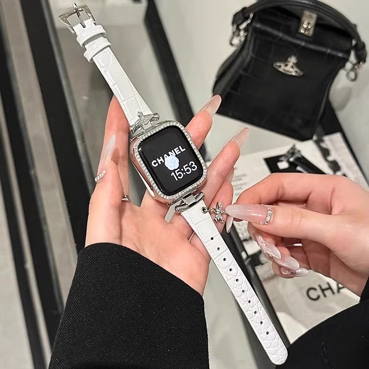 思雅图iwatch10吊坠土星真皮表带