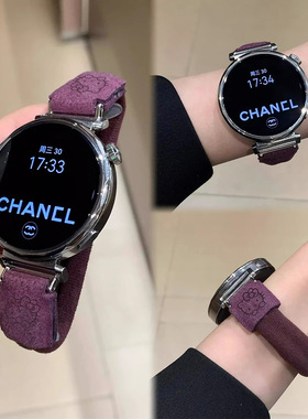 适用华为gt5表带华为Fit3新款kitty猫皮筋弹力腕带gt4/3女款41mm智能手表watch4/3Pro表带GT5Pro秋冬18mm腕带