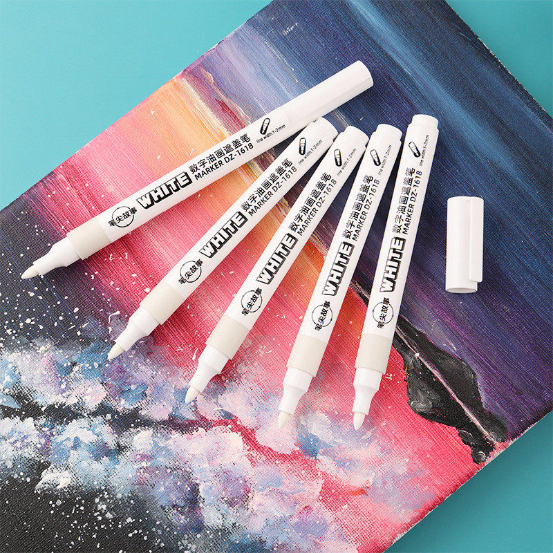 丙烯数字油画数字遮盖笔速干涂色diy白色马克笔记号笔,文具电教/文化用品/商务用品,记号笔,淘宝优惠券,粉丝福利购,淘宝优惠卷