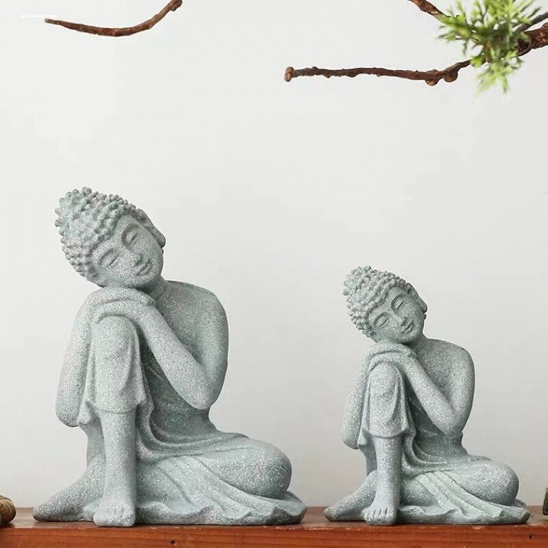 闲着无聊就静一静!小沉思佛?摆件