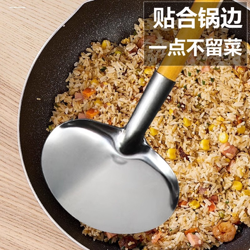 老式不锈钢木柄防烫锅铲湘西苗家土家手柄圆口不粘锅家用炒菜铲子,厨房/烹饪用具,锅铲,淘宝优惠券,粉丝福利购,淘宝优惠卷