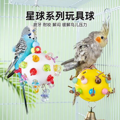 鹦鹉玩具解闷自嗨发泄鸟玩具牡丹玄凤虎皮专用啃咬磨牙陪伴小玩具