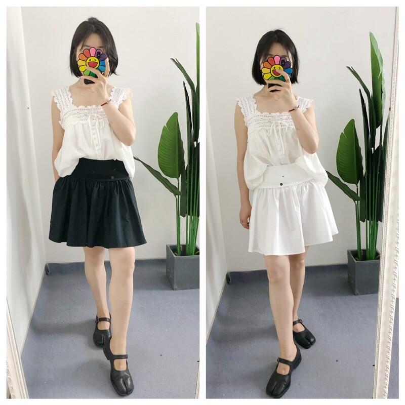 买手店 26年新款 弹力腰围短款半身裙 纯色大裙摆半裙A字裙小个子