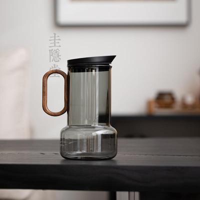 2025新款隐堂白耐圭热玻璃大容量冷水茶壶家用凉开扎壶凉水壶开水